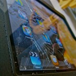 iPad con cristal roto